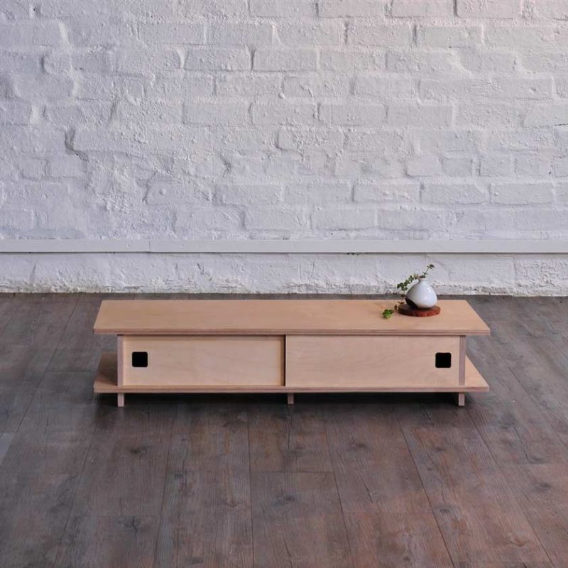 Mupu Flat Pack Furniture - Sustainable Birch Plywood TV Stand