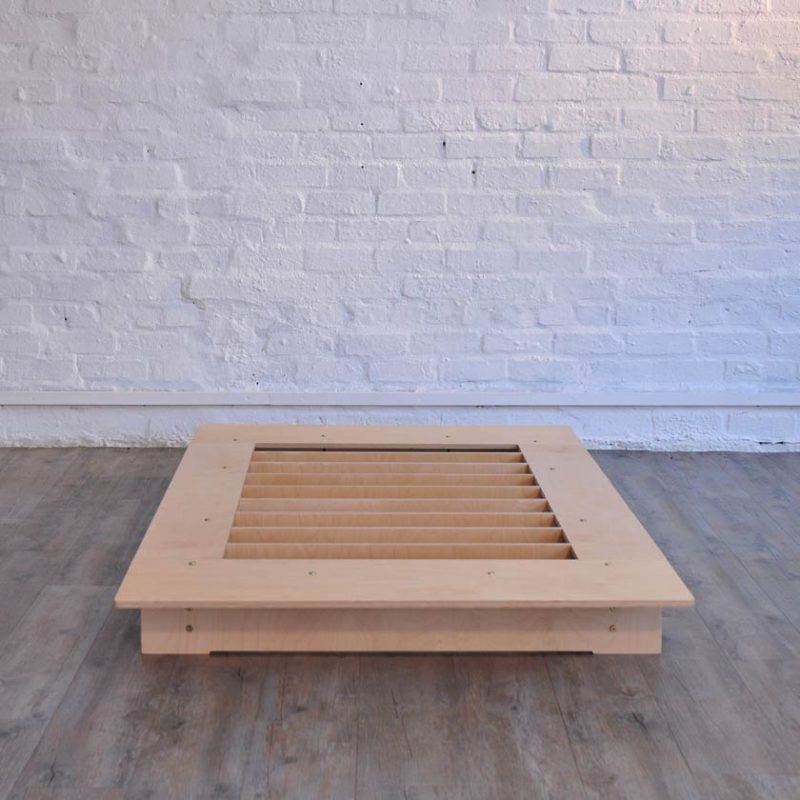 Mupu Flat Pack Minimalist Furniture Platform Bed - Birch Plywood